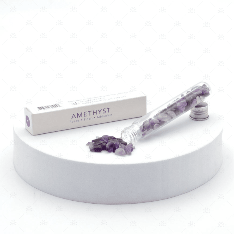 Boxed Amethyst Tumbled Gemstone Chips (10G)