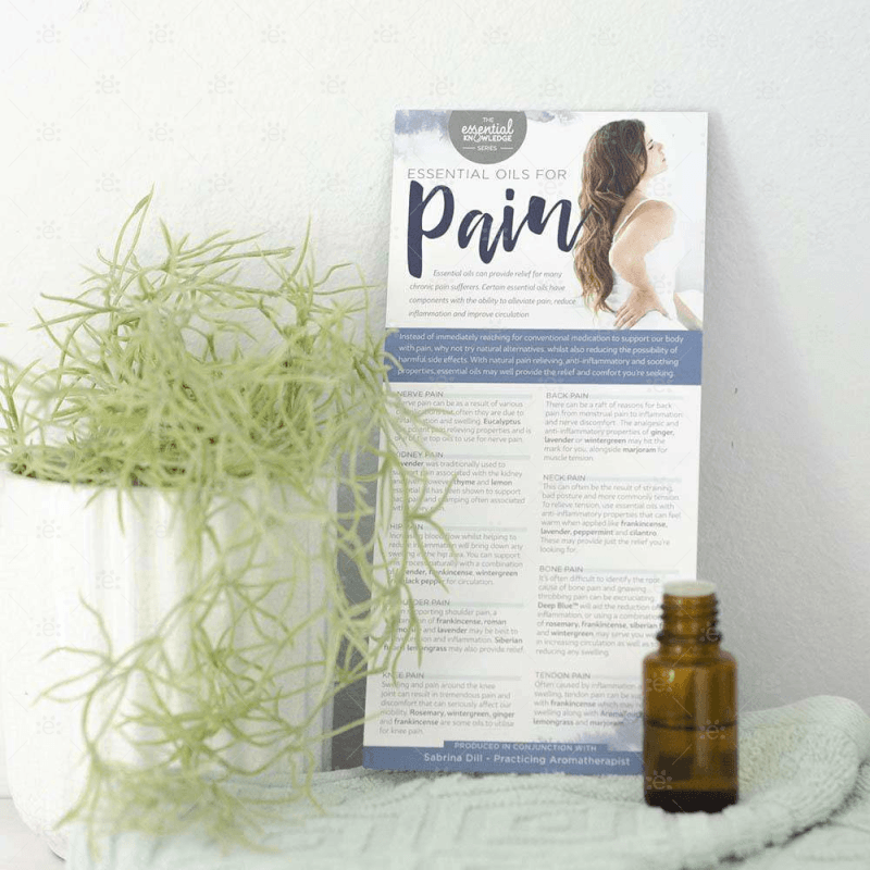 Essential Knowledge Series:  Oils For Pain (25 Pack) Rack Cards